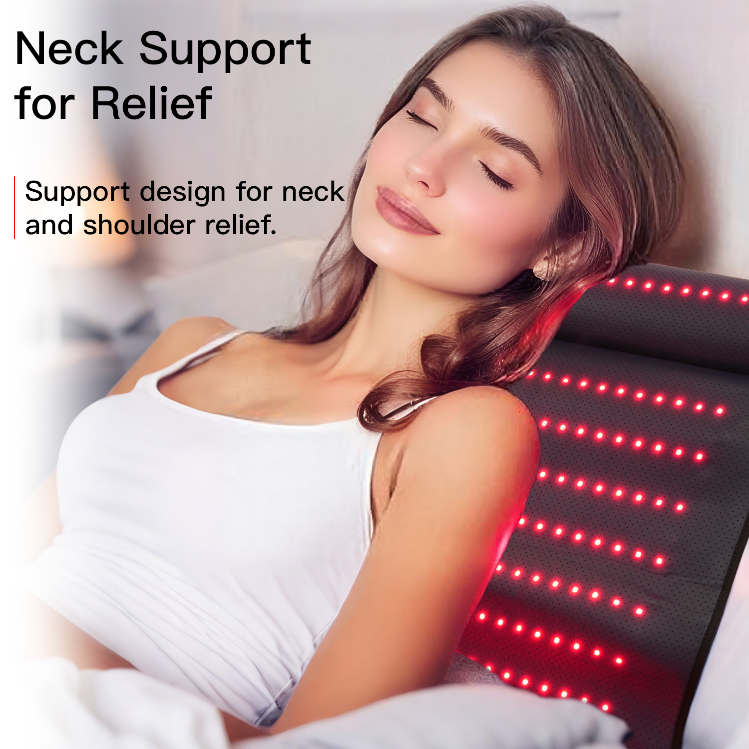 RED Light Therapy Pad with Neck Support