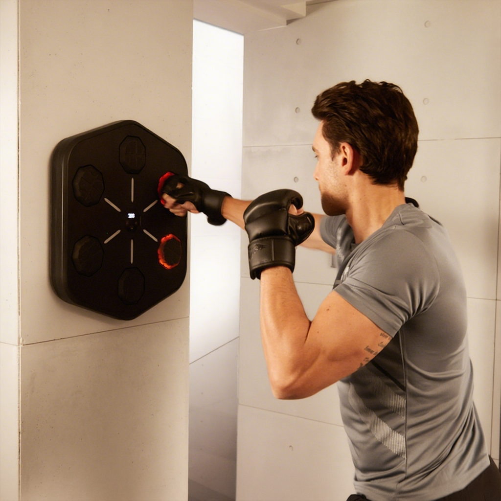 Megelin Music Boxing Machine with Boxing Gloves