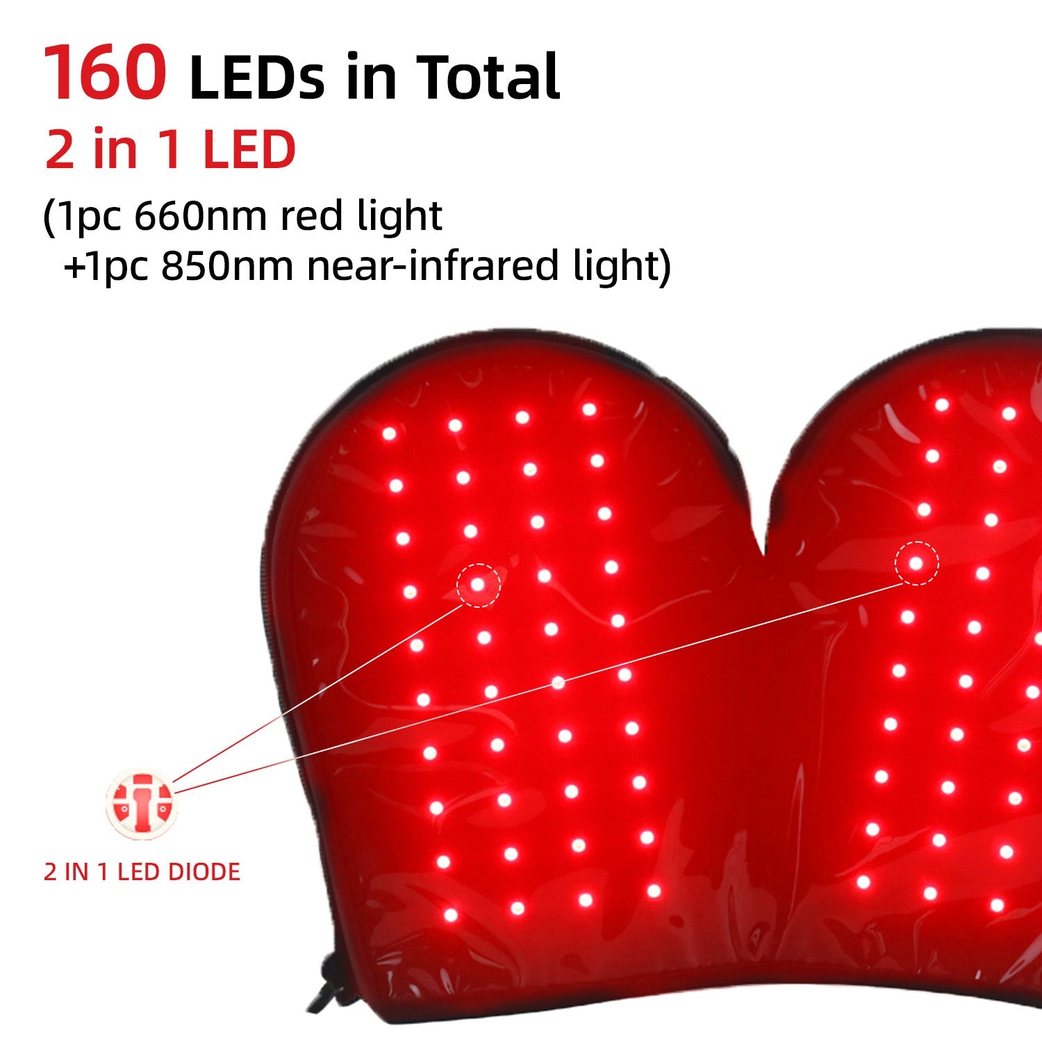 RED Light Therapy Heating Glove